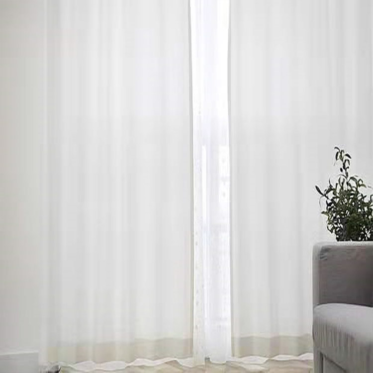 Resistente pure stof groothandel elegante goede kwaliteit witte moderne tule voile vouw pure gordijnen voor woonkamer