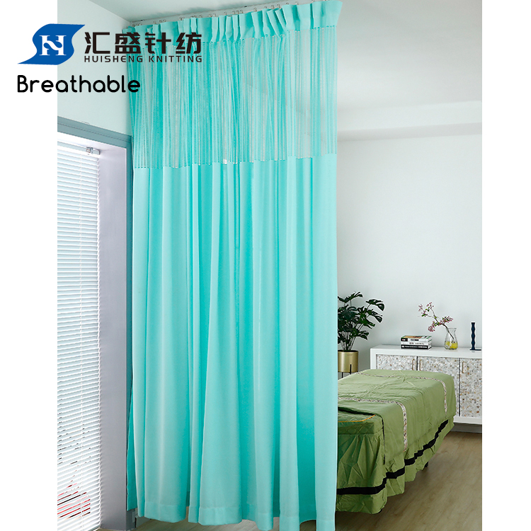 Partities Divider Medische Privacy Mesh Polyester Cabine Ziekenhuis Icu Gordijnstof Voor Bed Gordijn