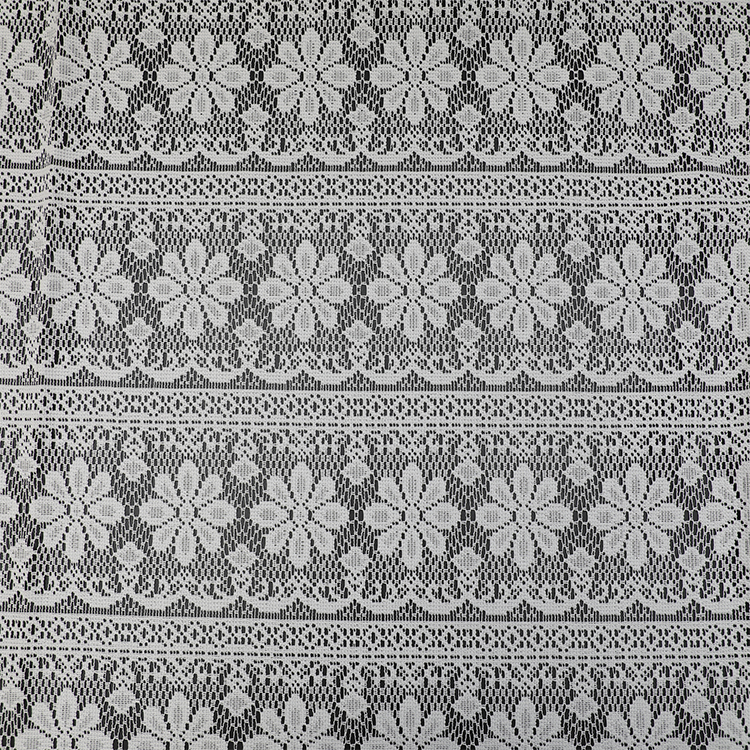 Milieuvriendelijke, op maat gemaakte zachte goedkope witte textiel gebreide jacquard 100% polyester pure gaasstof