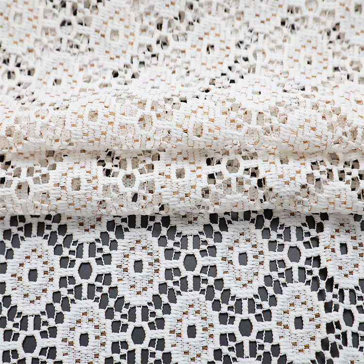 Groothandel bruiloft witte jacquard polyester lichtgewicht spot mesh gordijnen pure stof voile